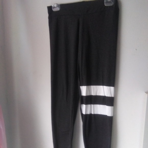 Pants - Two Lines elastic Waist Leggings